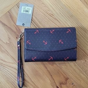 G.H. Bass wristlet purse